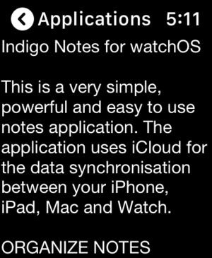 Indigo Notes for Apple Watch gallery image