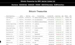 Bitcoin Treasuries .net image