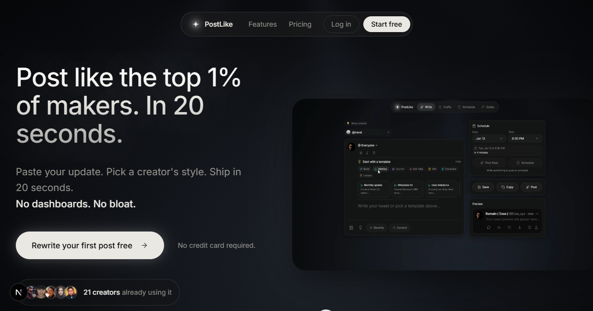 PostLike gallery image