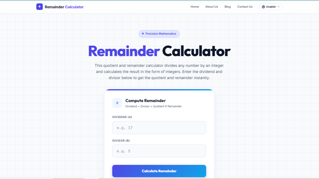Remainder Calculator gallery image