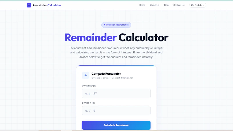 Remainder Calculator screenshot 2