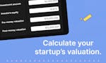 Pre and Post-Money Valuation Calculator image