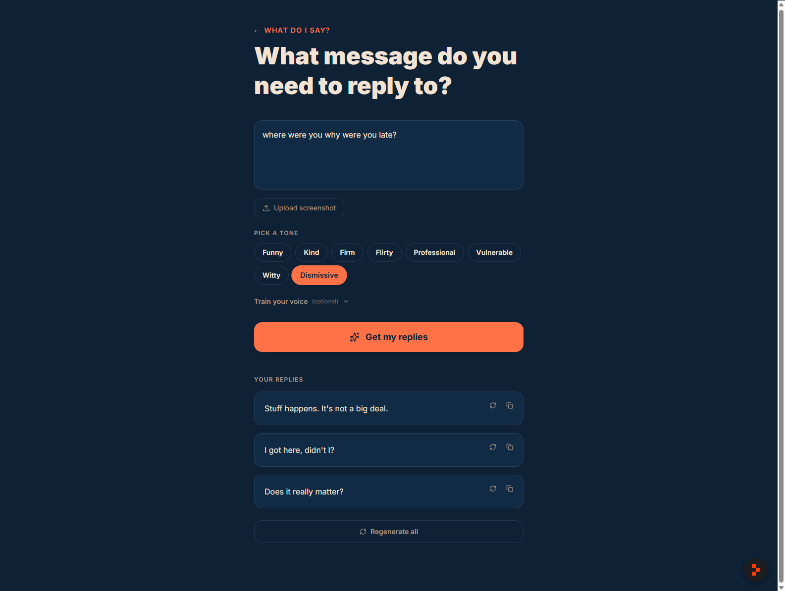 What do I say? gallery image