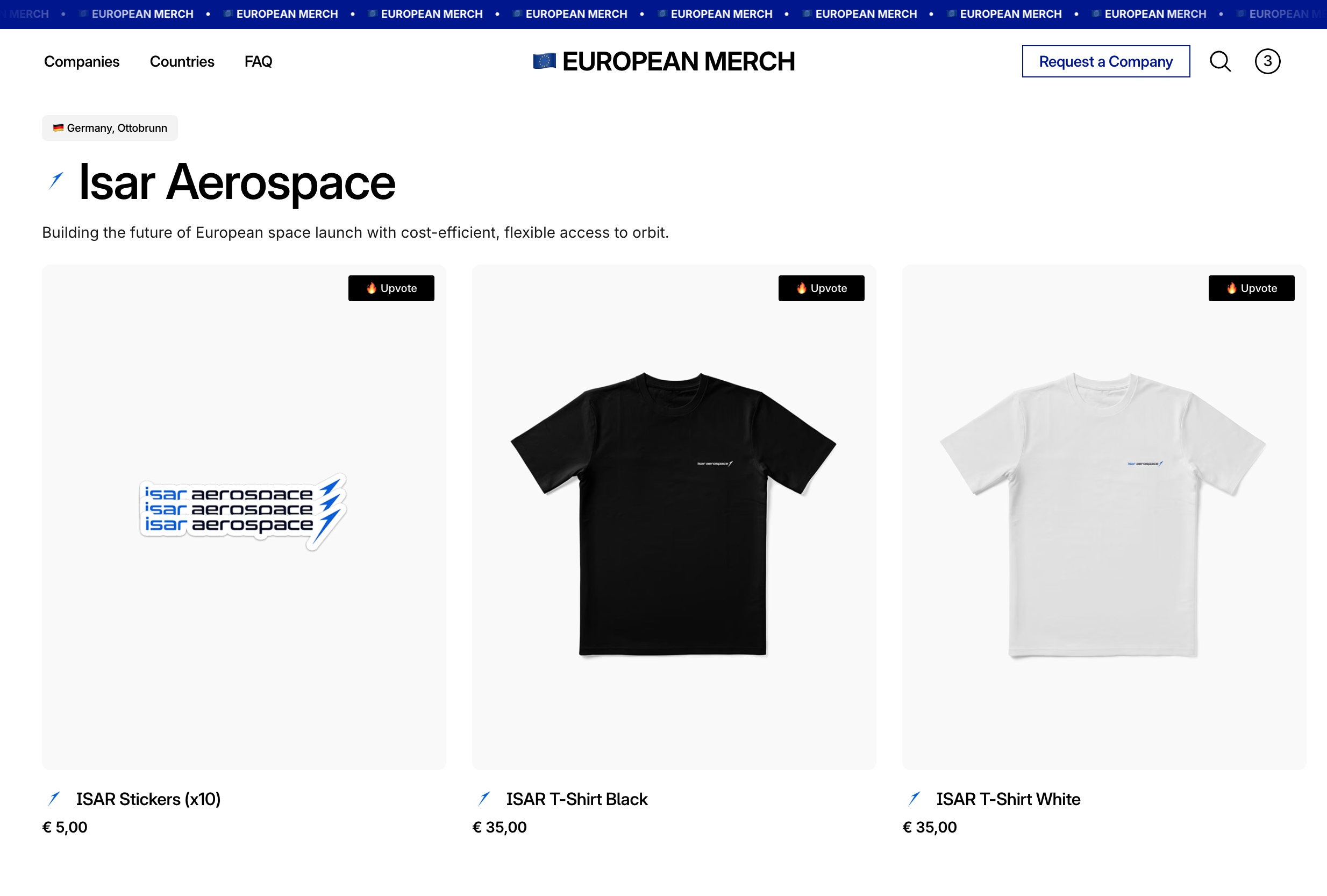 European Merch gallery image