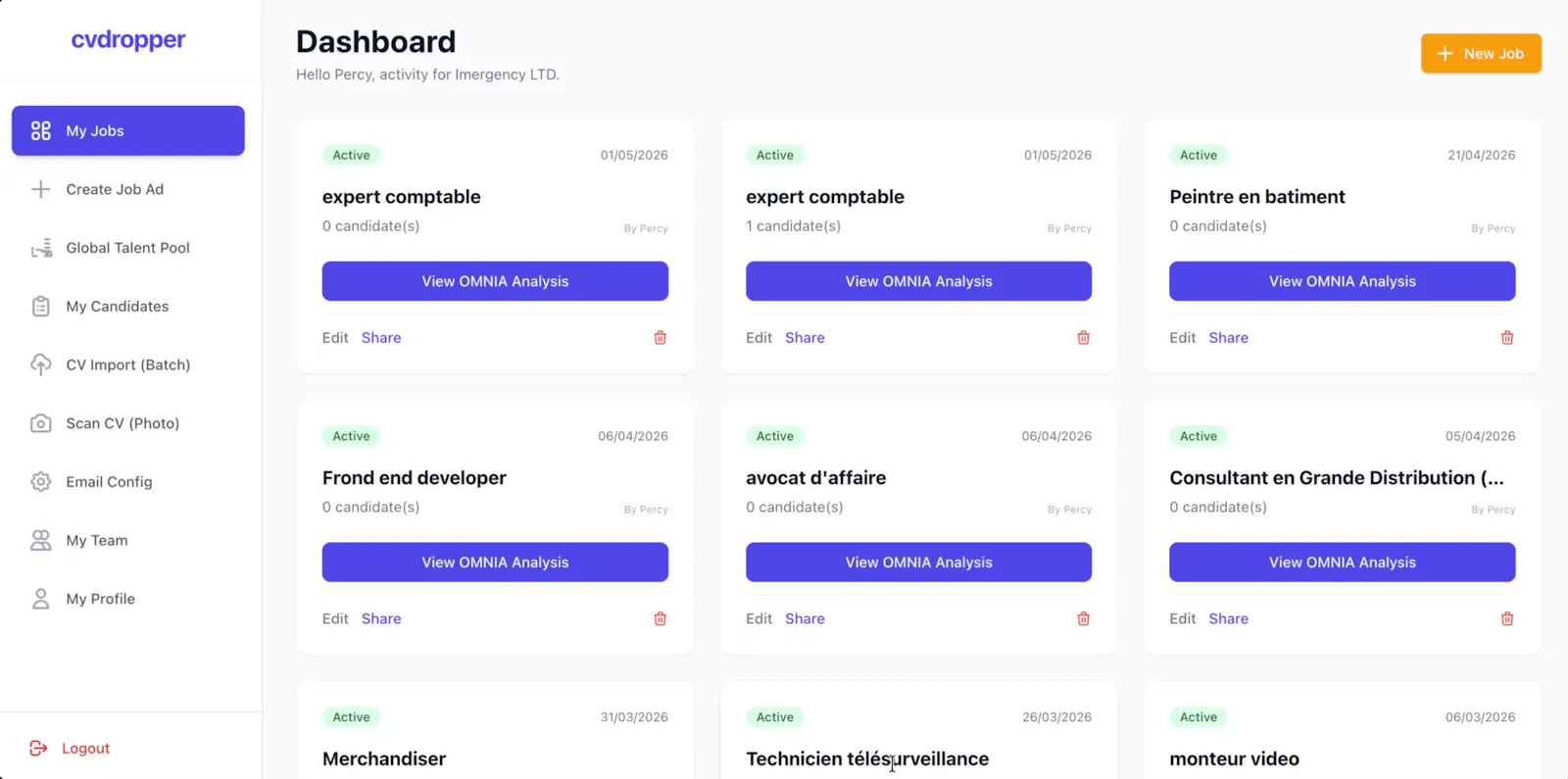 CVDropper — AI-Powered Hiring Engine screenshot 2