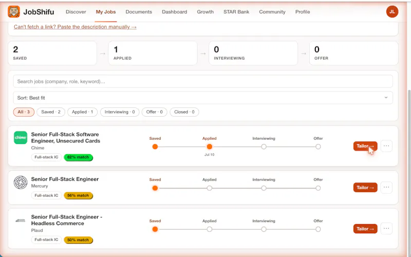 JobShifu screenshot 5