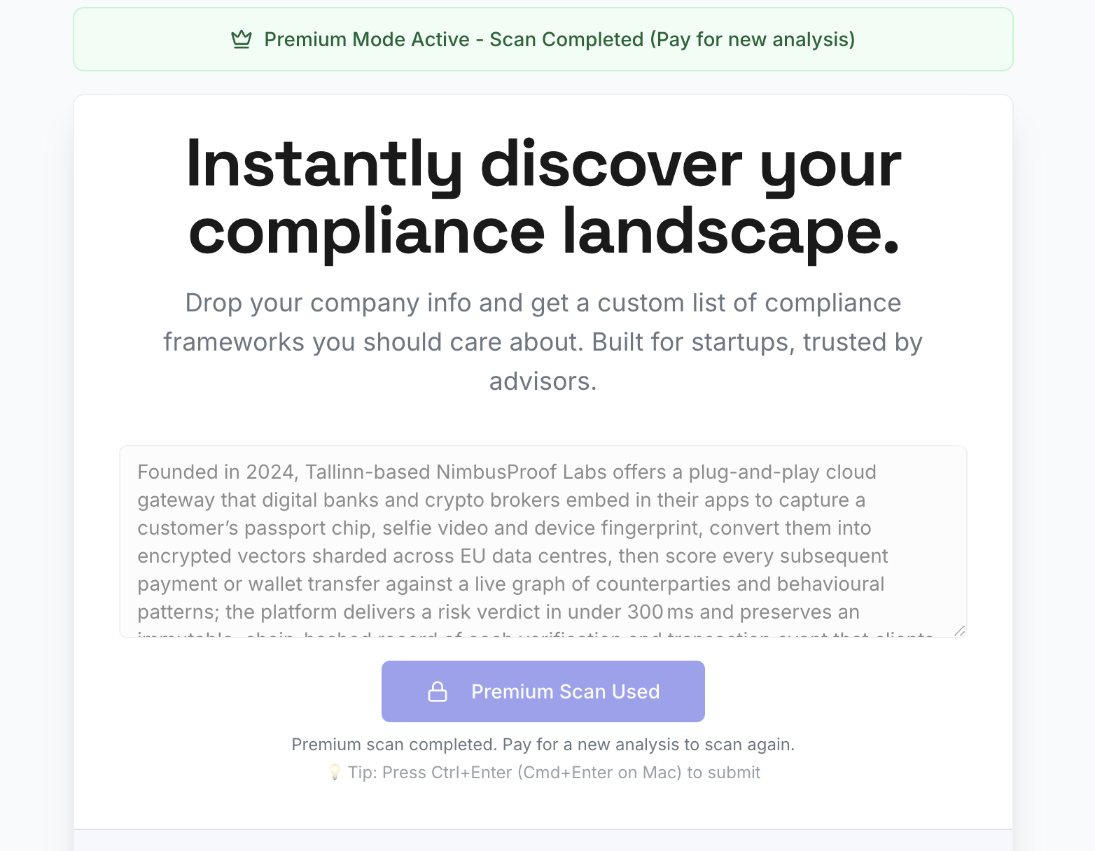 AI Compliance Advisor screenshot 2 AI Compliance Advisor screenshot 2