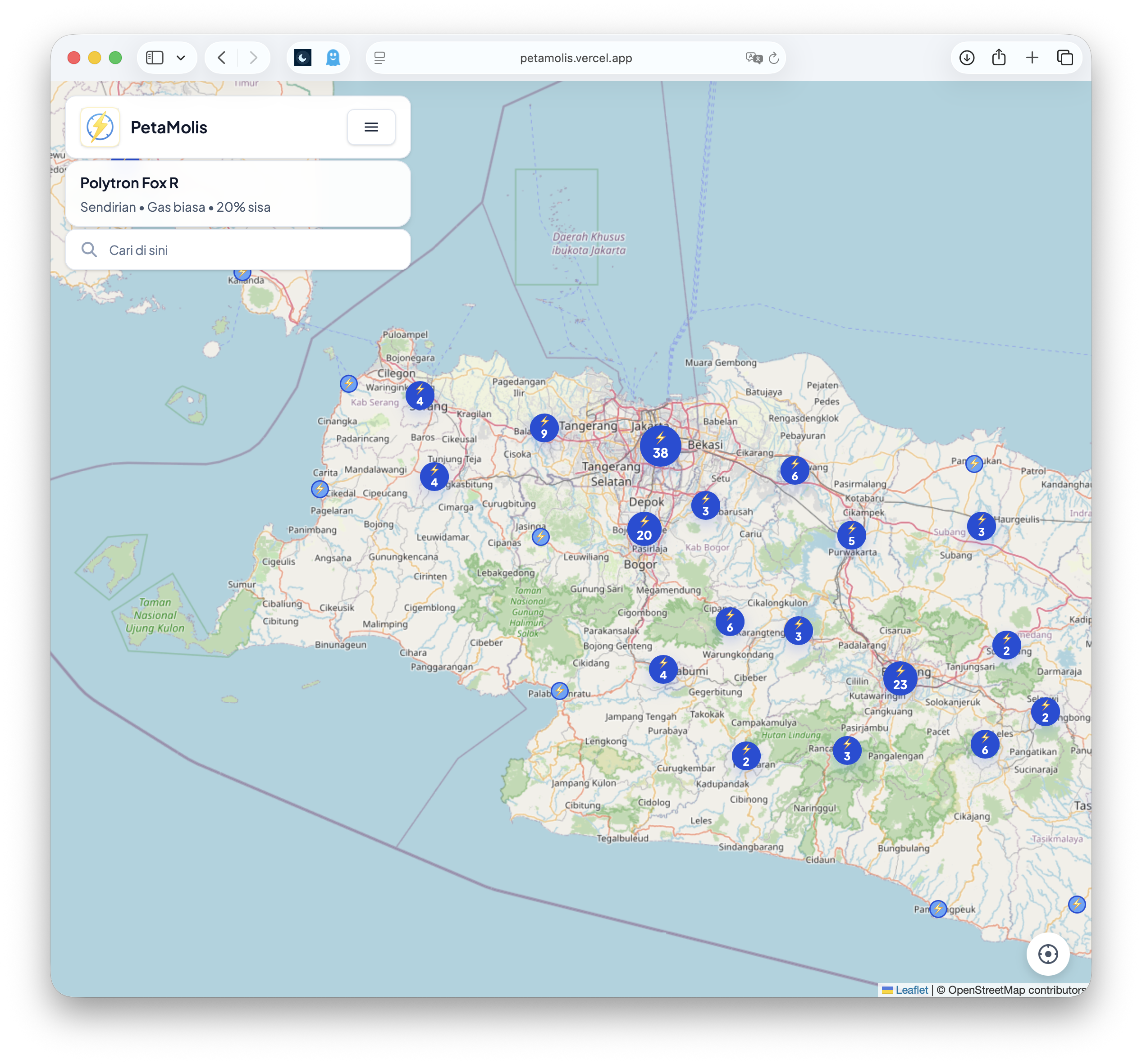 PetaMolis - Main product screenshot demonstrating key features and user interface