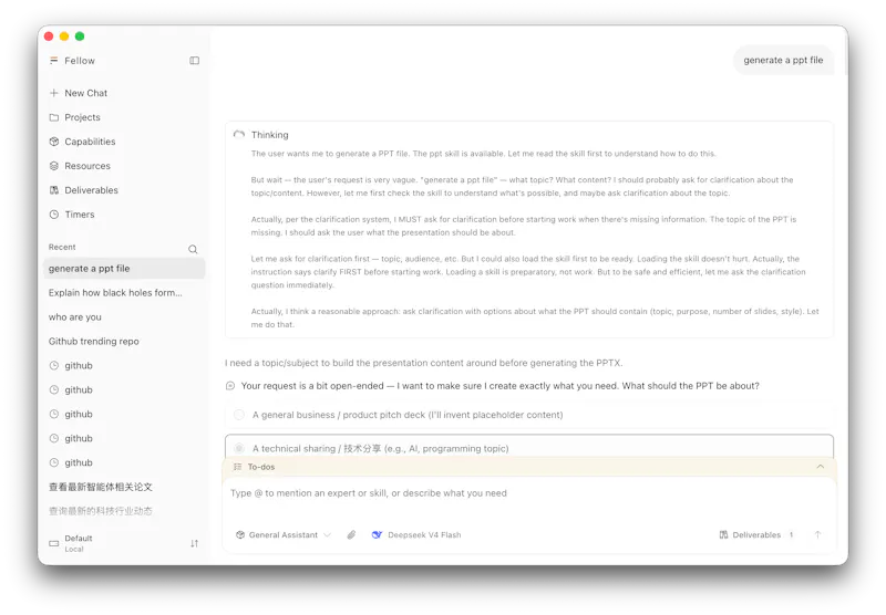Fellow screenshot 1