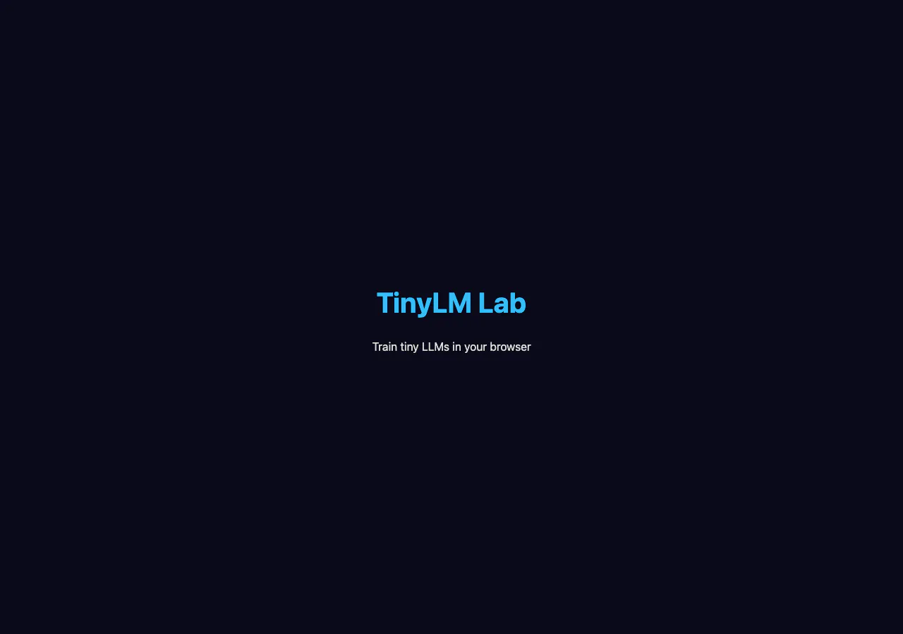Banner del producto TinyLM Lab