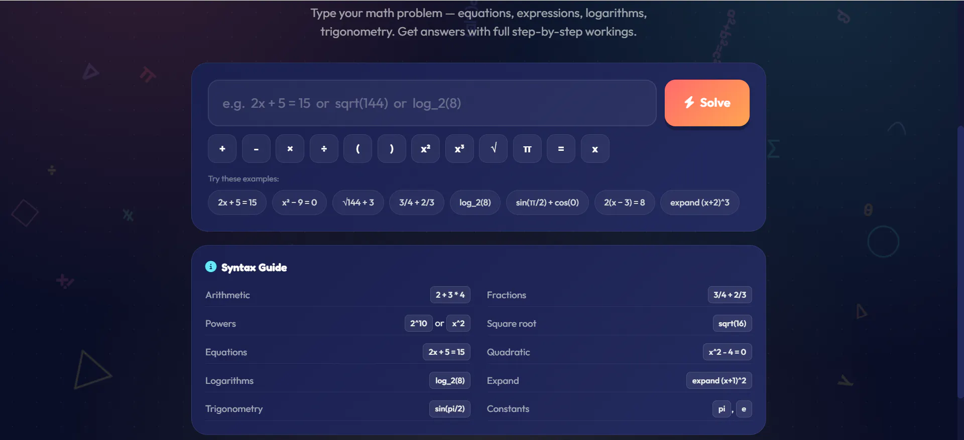 MathSolver Ⓝ - Solve Any Math Problem gallery image