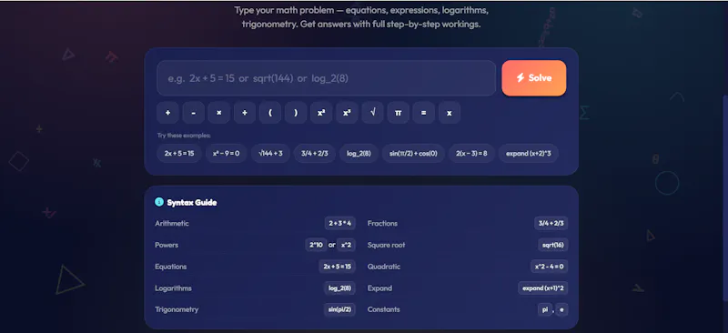 MathSolver Ⓝ - Solve Any Math Problem screenshot 4
