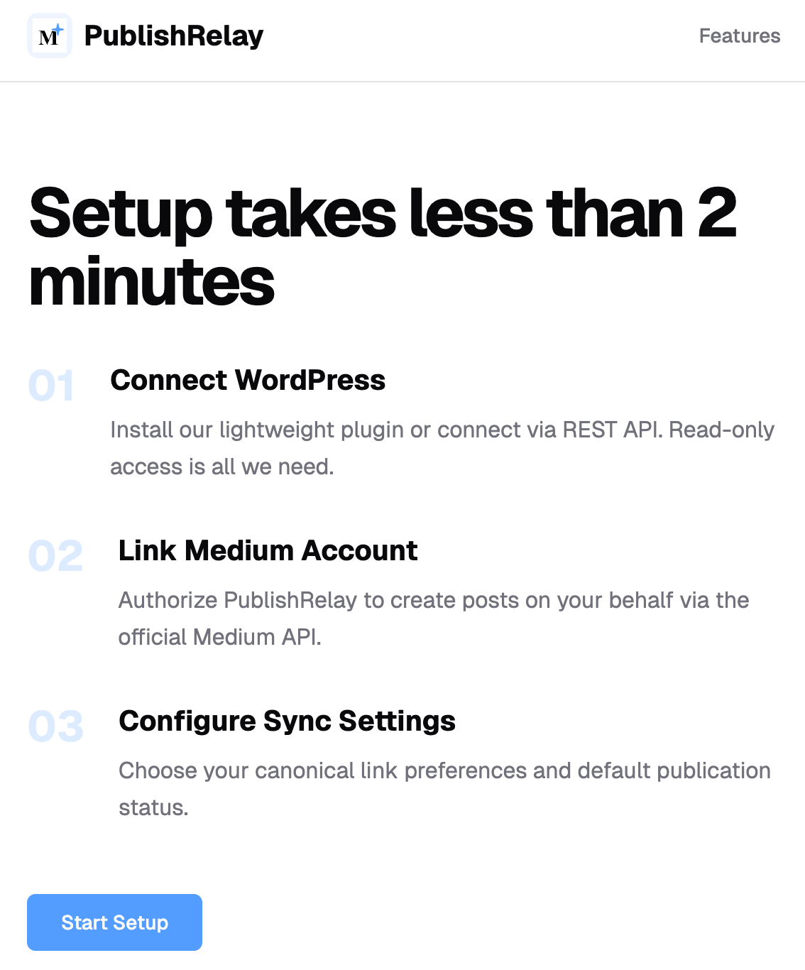 Publish Relay - Screenshot 2 showing product features and functionality