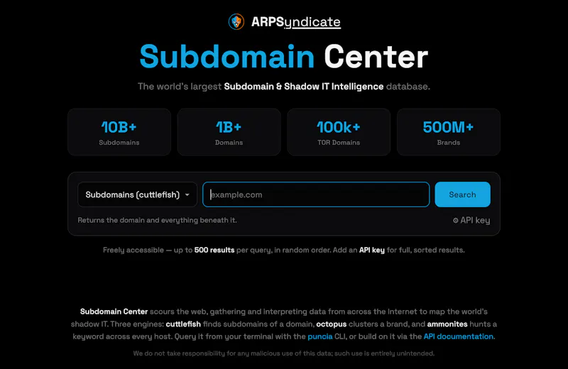 Subdomain Center screenshot 1