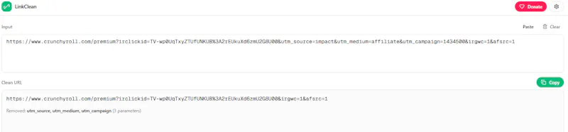 LinkClean screenshot 1