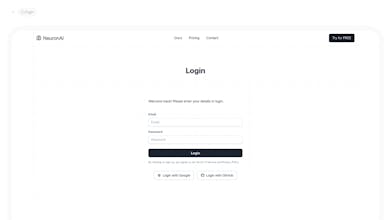 Neuron AI Frontend SaaS Product Template gallery image