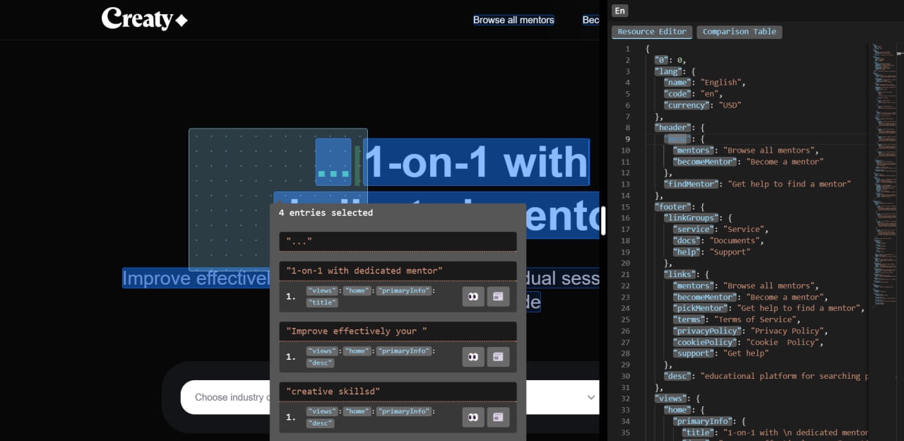React i18n Editor media 2