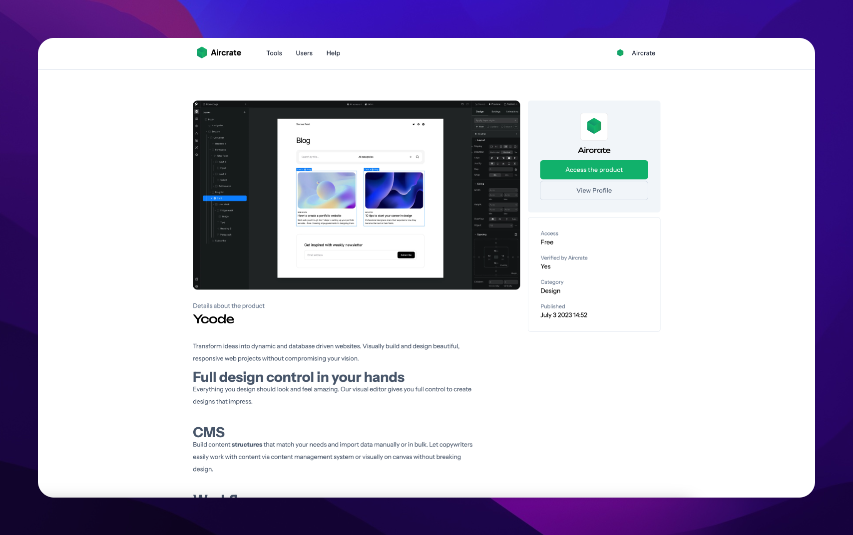 Mídia 3 de Aircrate.io