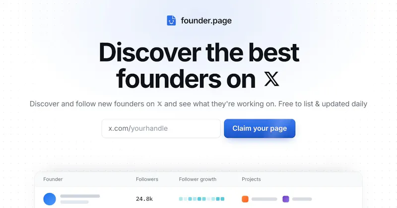Founder.page screenshot 3
