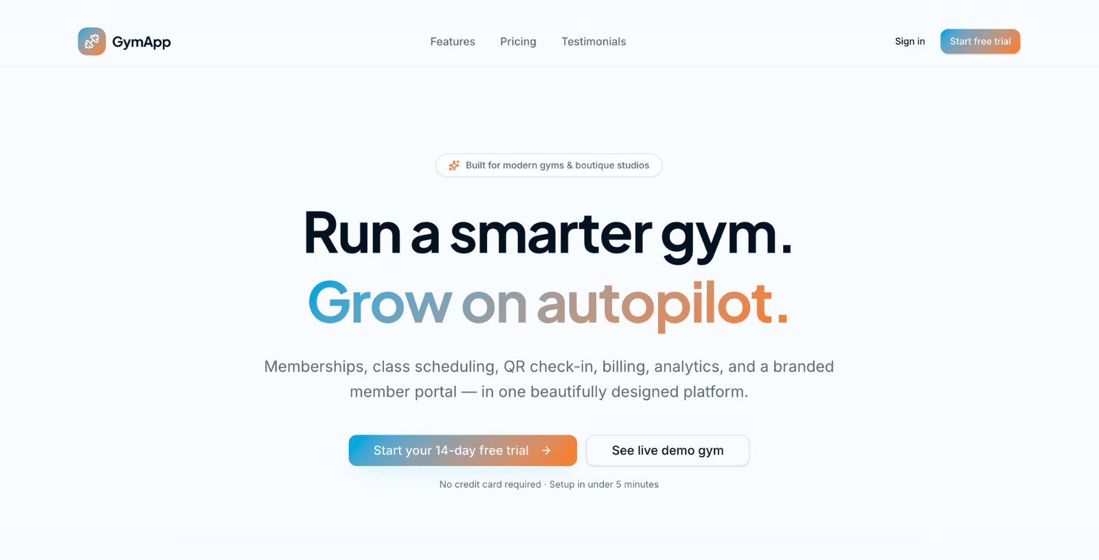 GymApp gallery image