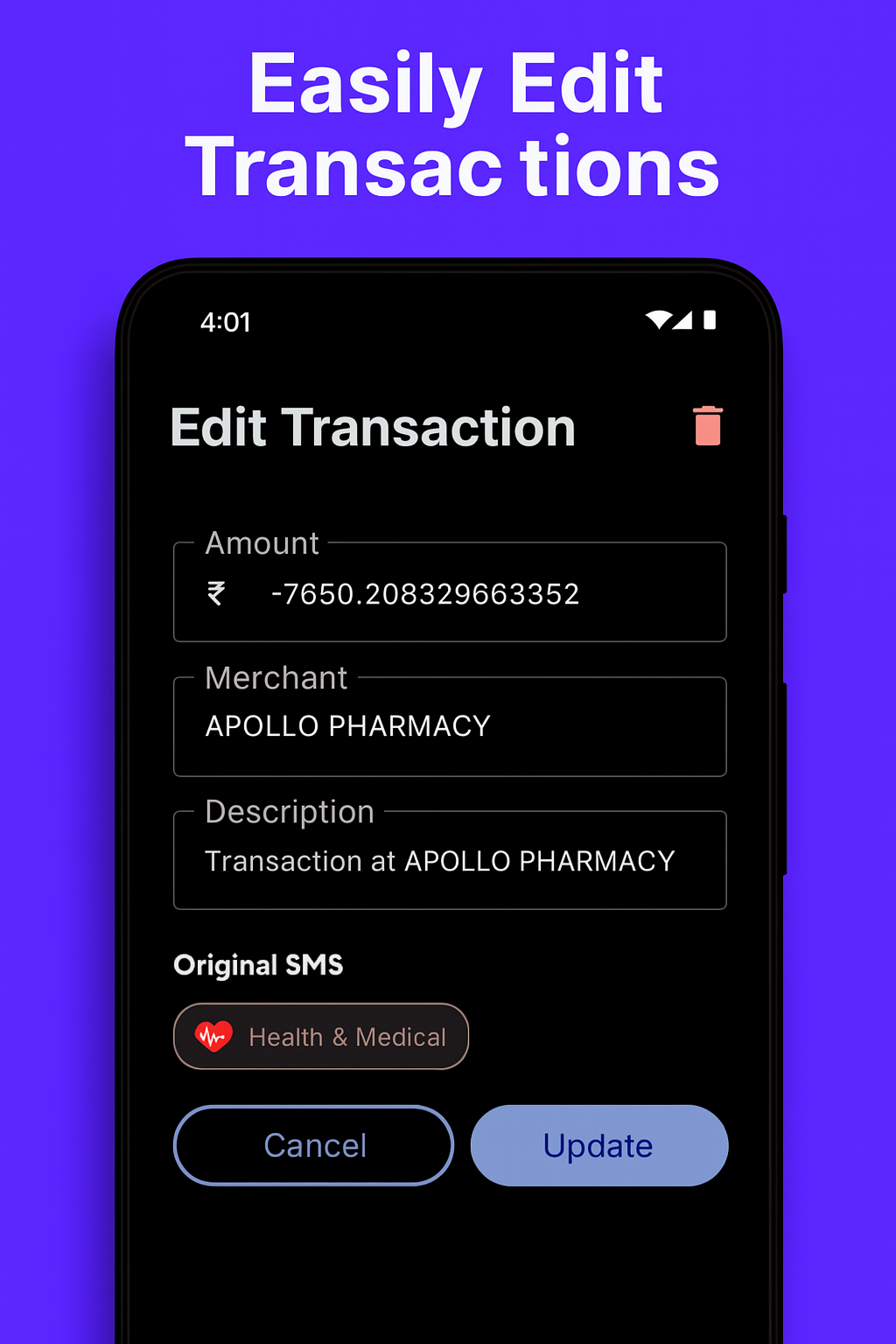 MoneyPulse – Private Expense Tracker - Screenshot 5 showing product features and functionality