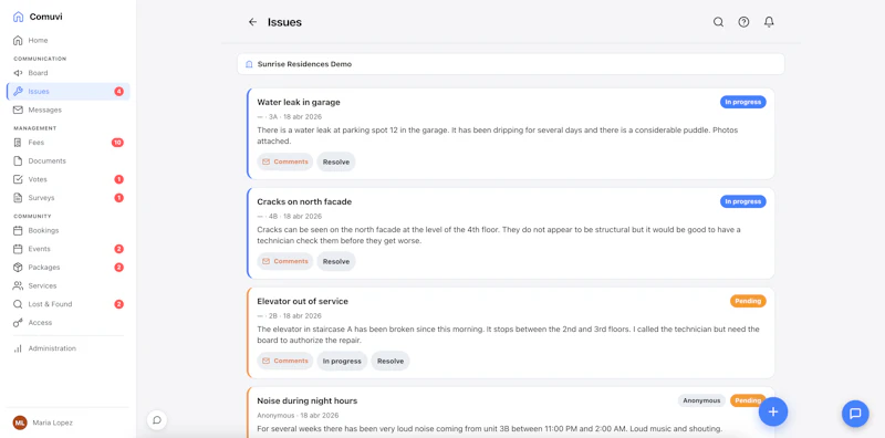Comuvi — Community living, organized  screenshot 3