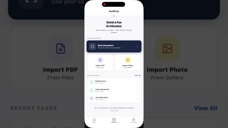 Swiftfax screenshot 1 (video preview)