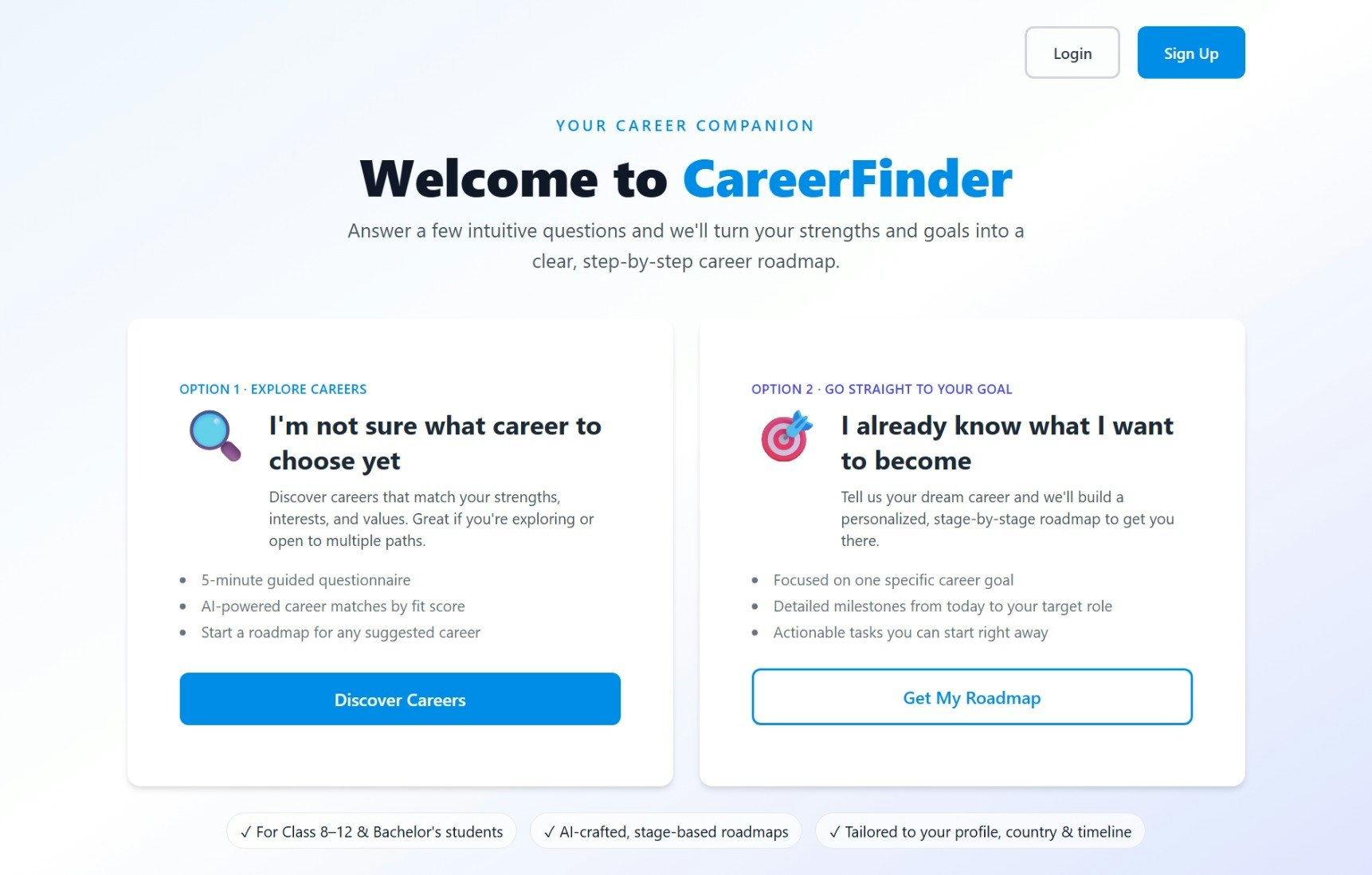 Careerfinder – AI Career Roadmap gallery image
