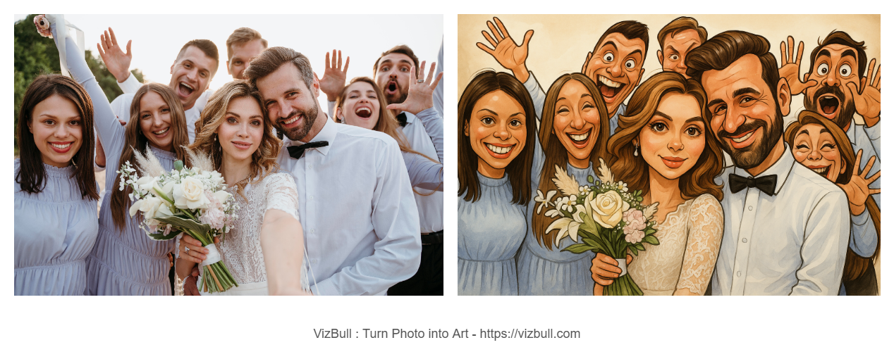 Turn Photos into Caricatures - Vizbull gallery image