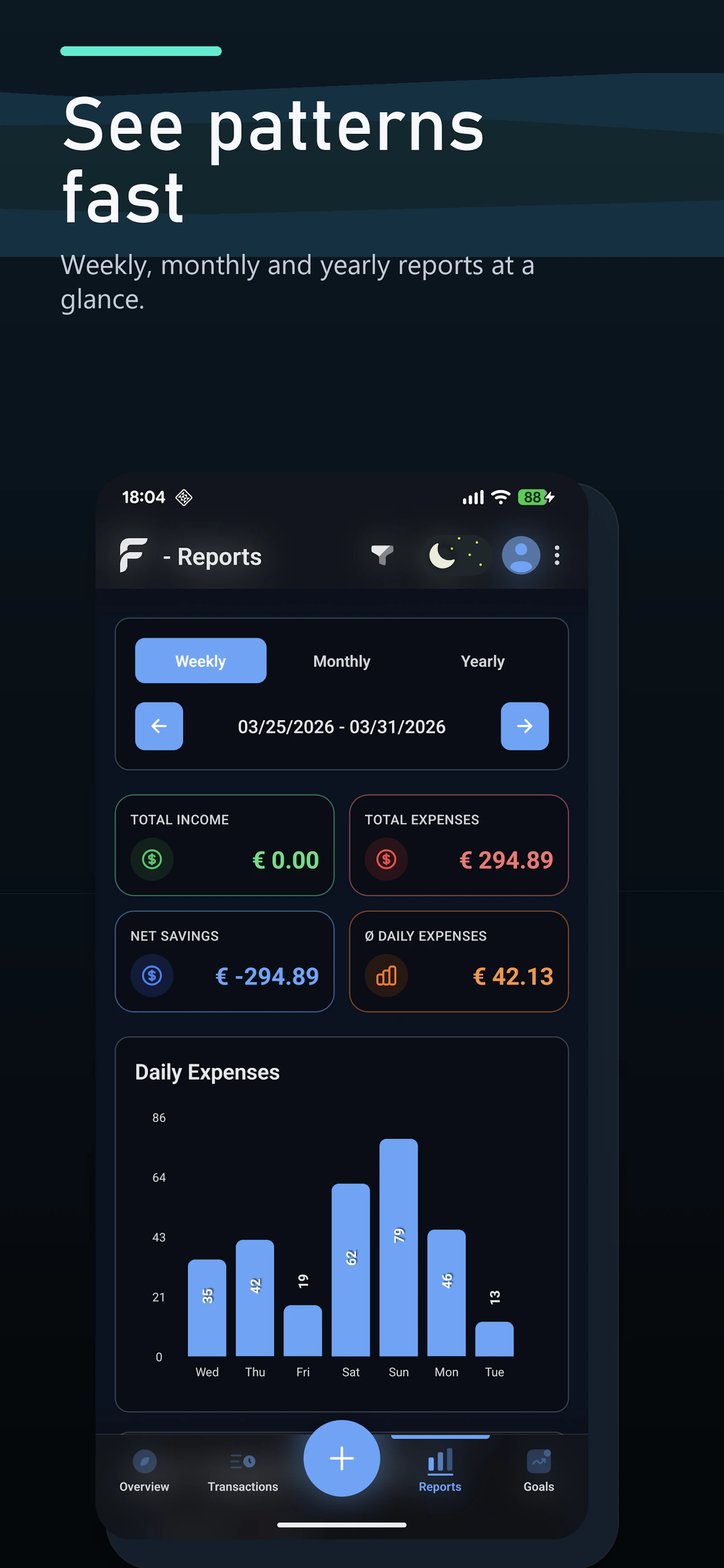 FinX – Privacy-First Finance Tracker screenshot 3
