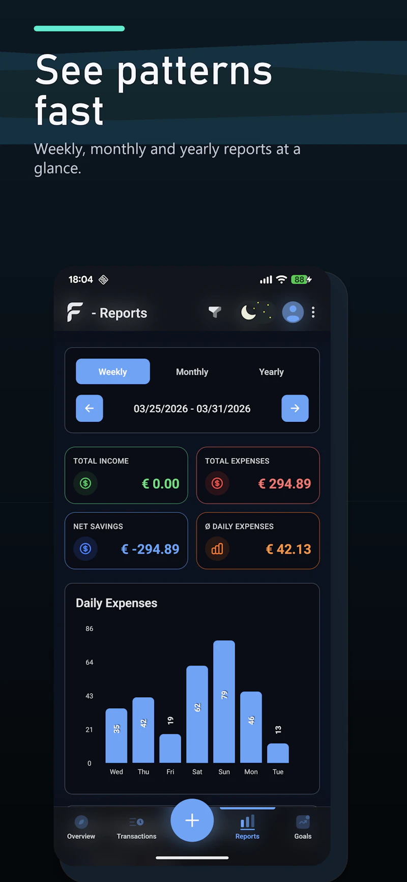 FinX – Privacy-First Finance Tracker screenshot 3