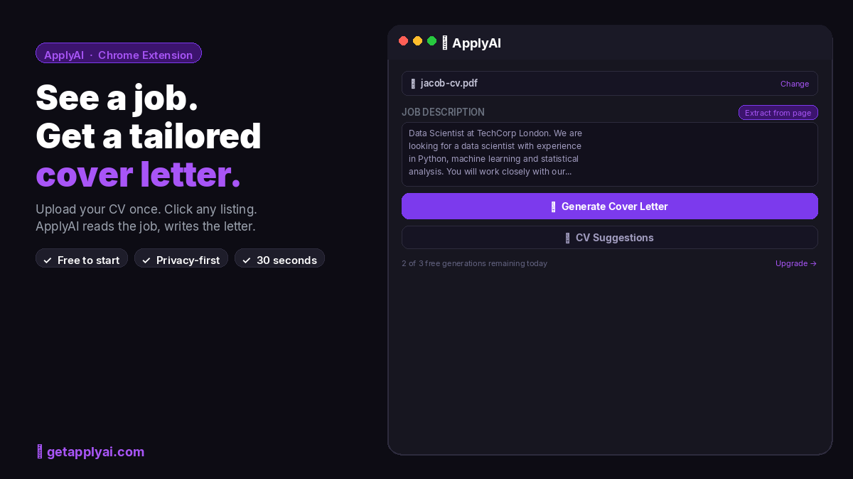 ApplyAI — Job Application Assistant gallery image
