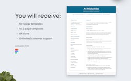 CV & Resume Template Bundle - Figma Kit  media 2