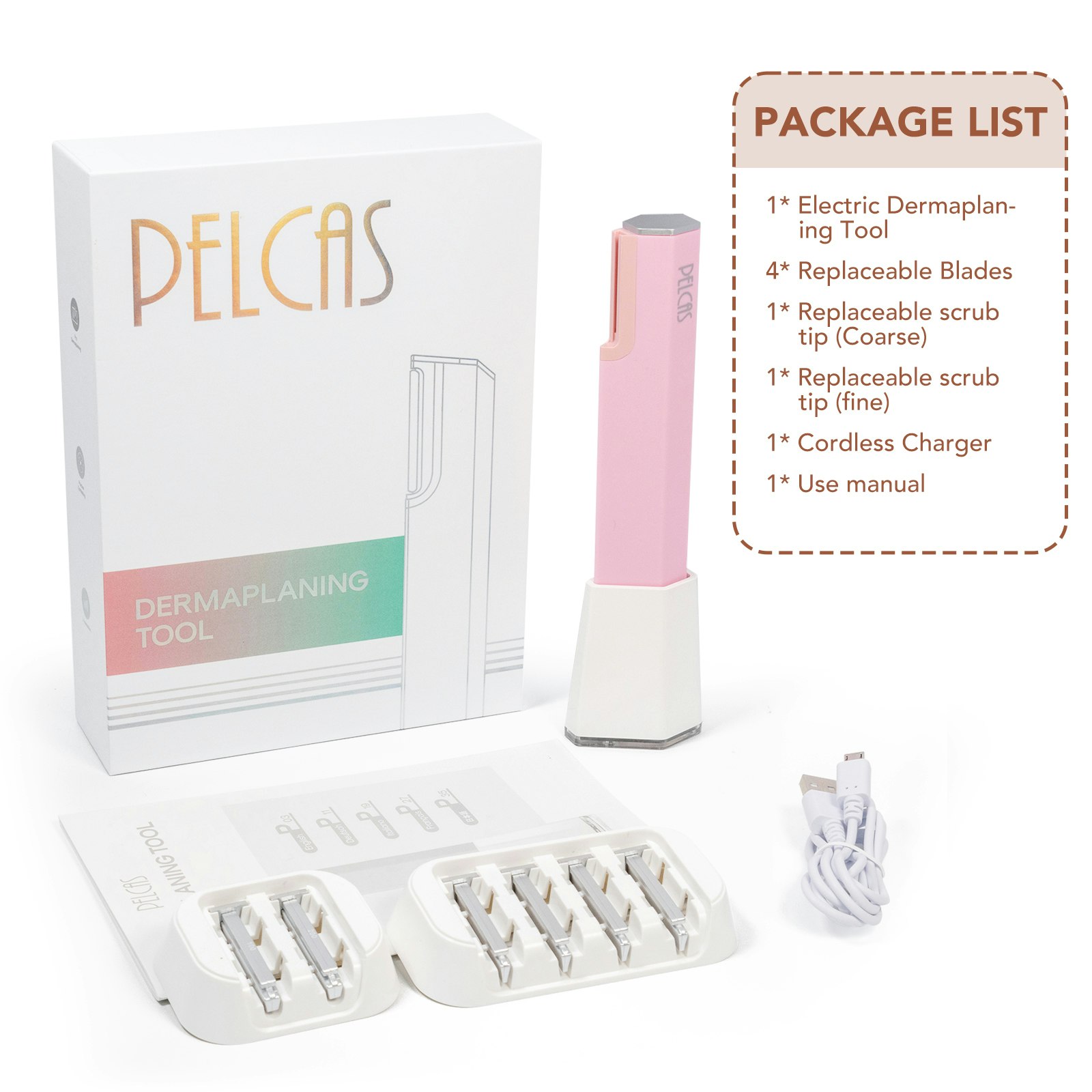 Pelcas Electric Dermaplaning Tool Kit media 7