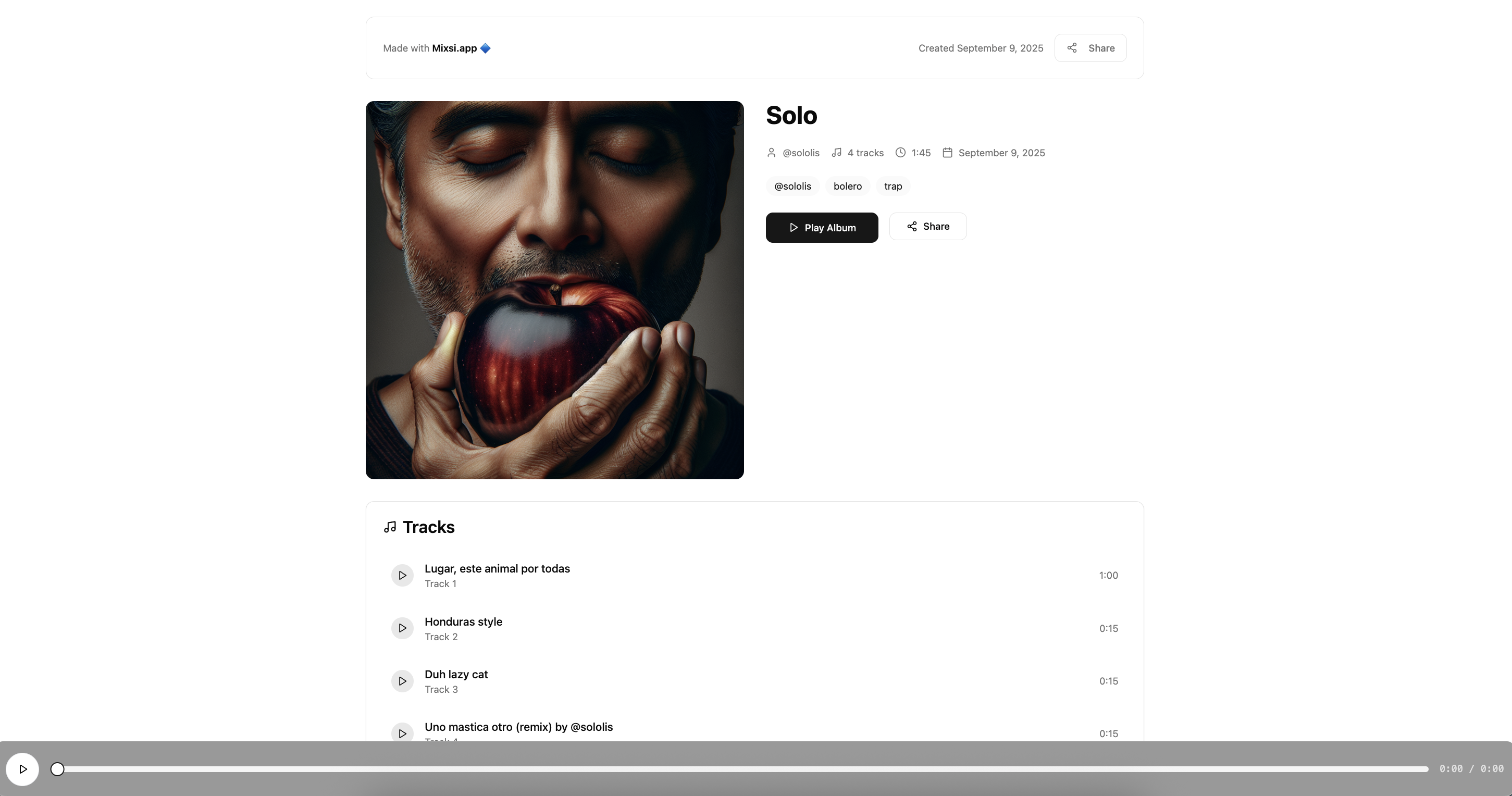 Mixsi.app - AI generated music social sharing platform medya 5