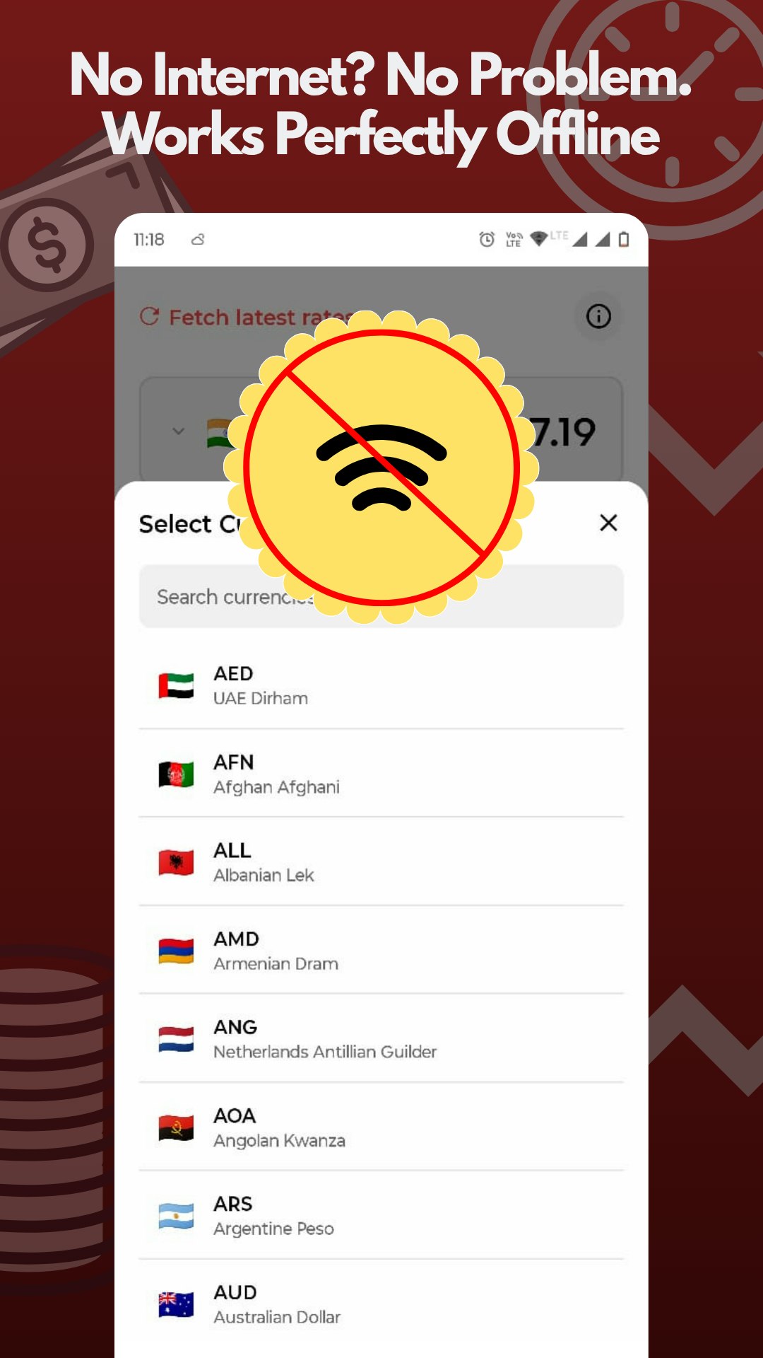 Currency Converter - Screenshot 4 showing product features and functionality