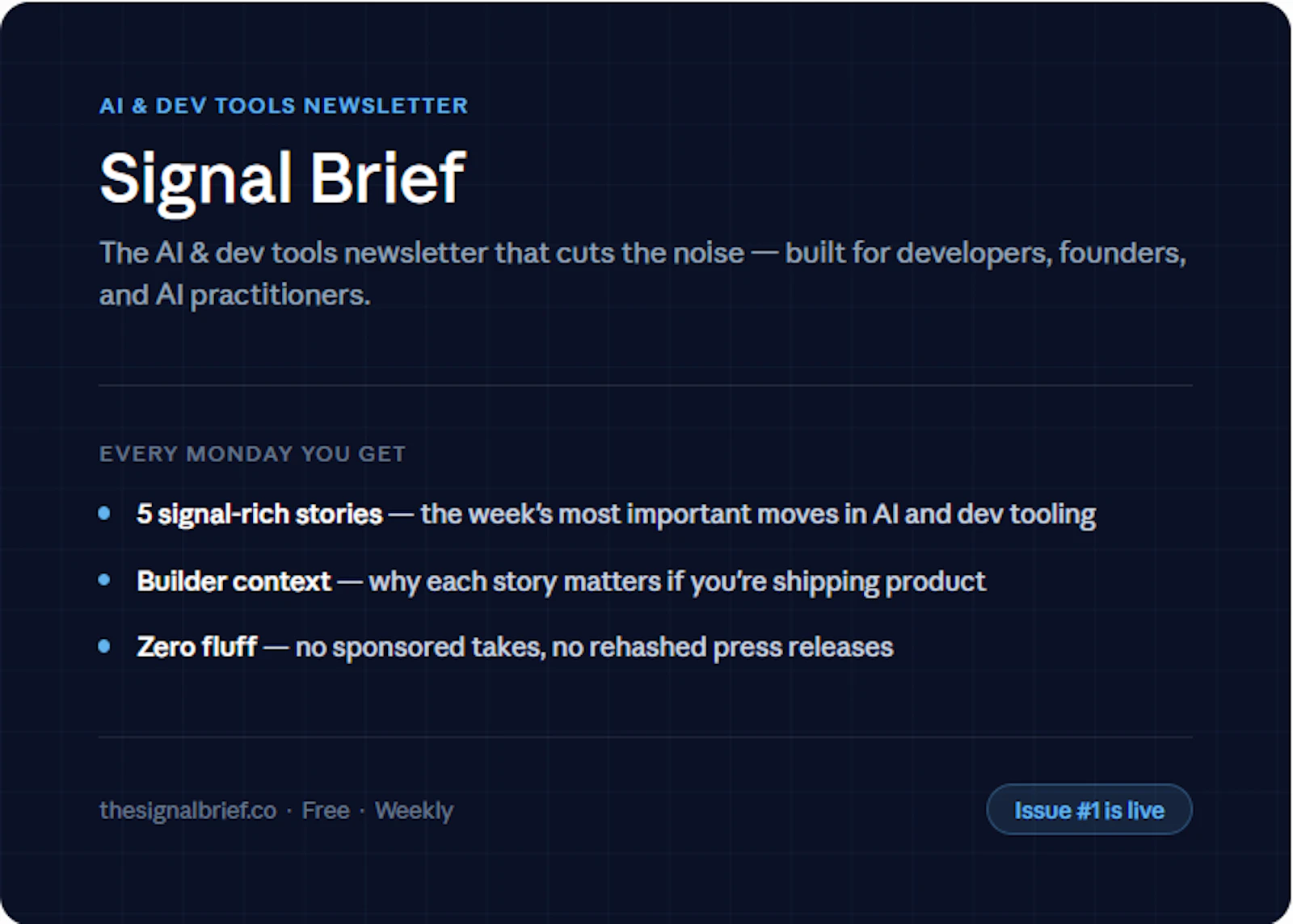 Signal Brief screenshot 2