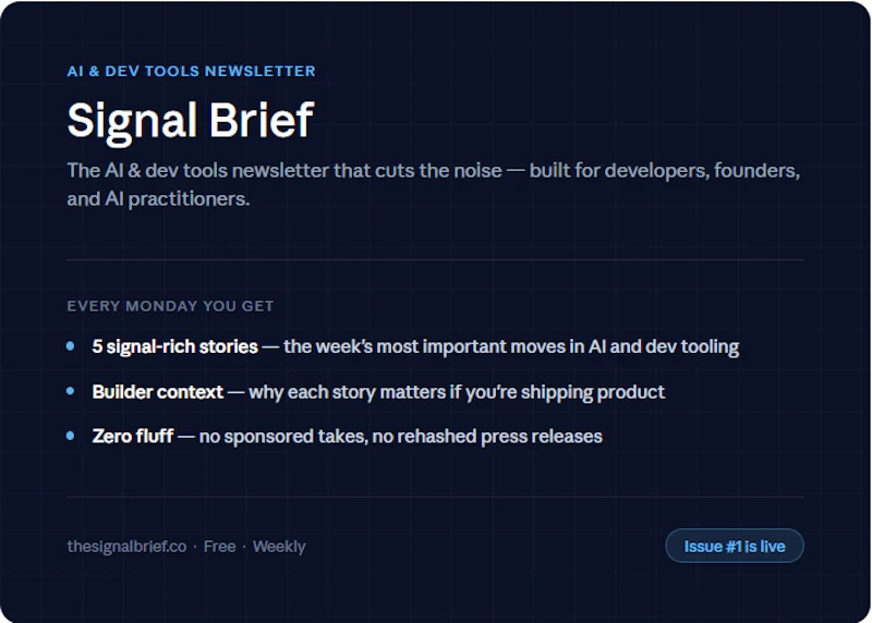 Signal Brief screenshot 2