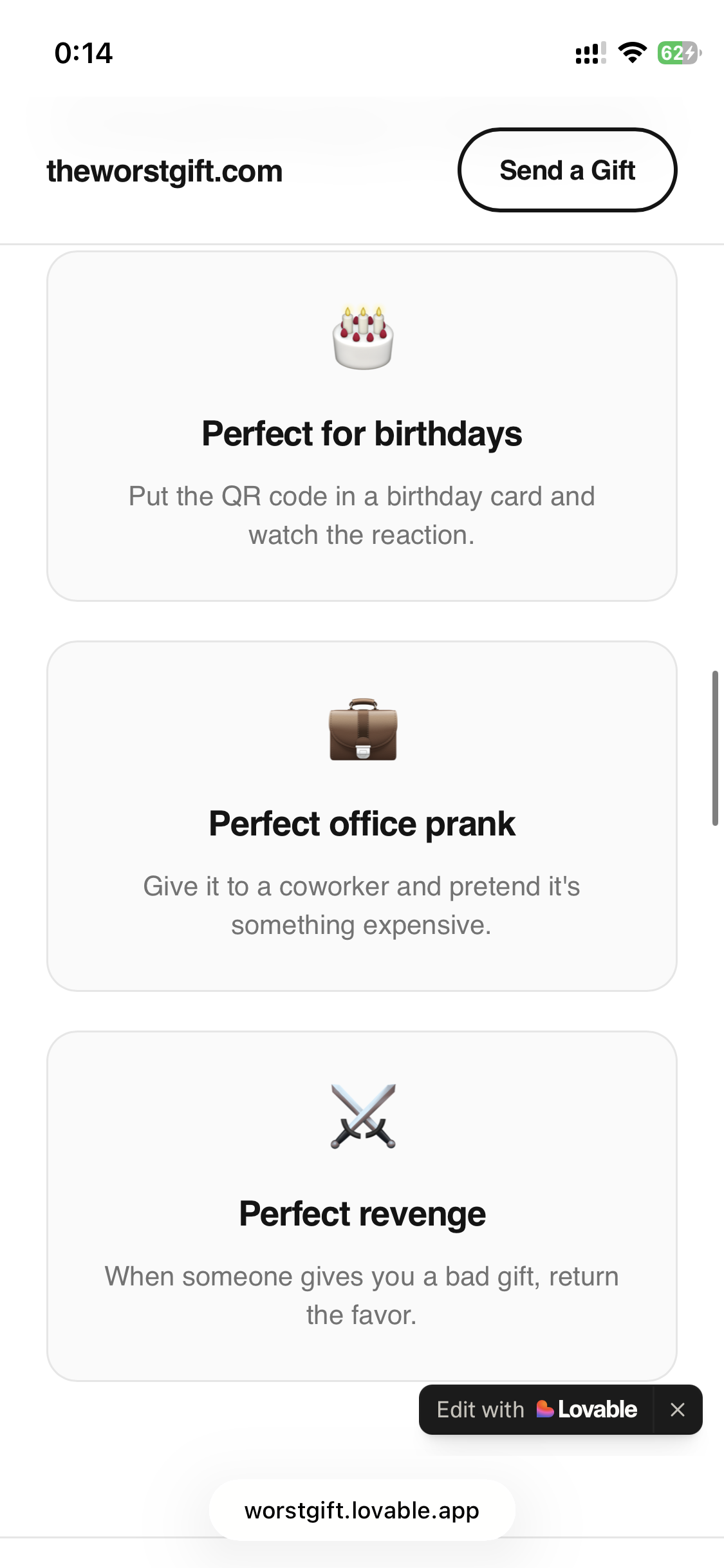 The Worst Gift on the Internet - Screenshot 4 showing product features and functionality