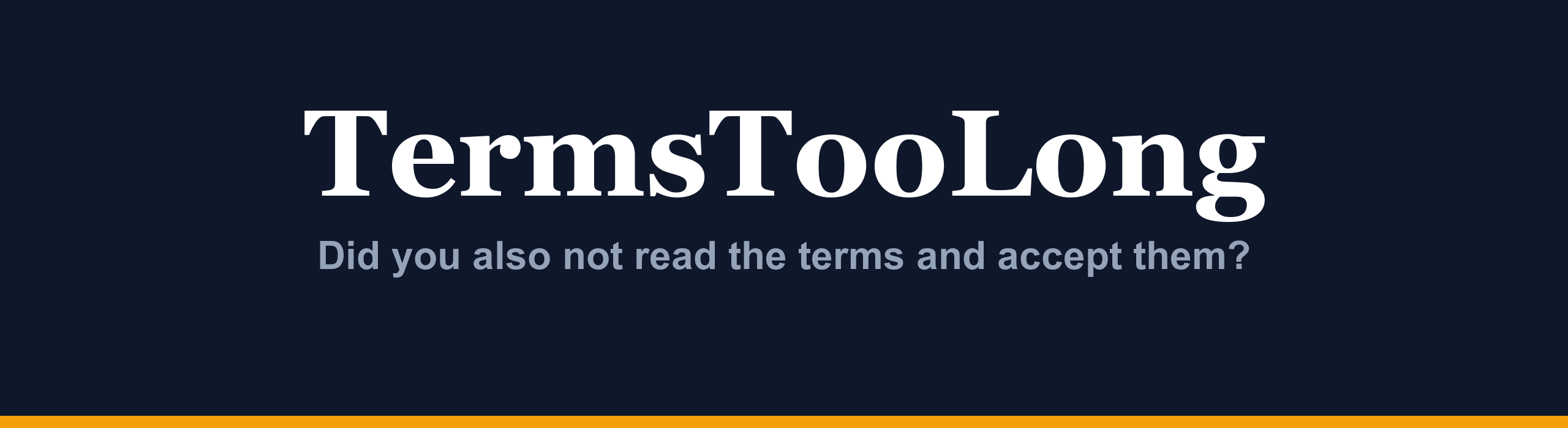TermsTooLong - Main product screenshot demonstrating key features and user interface