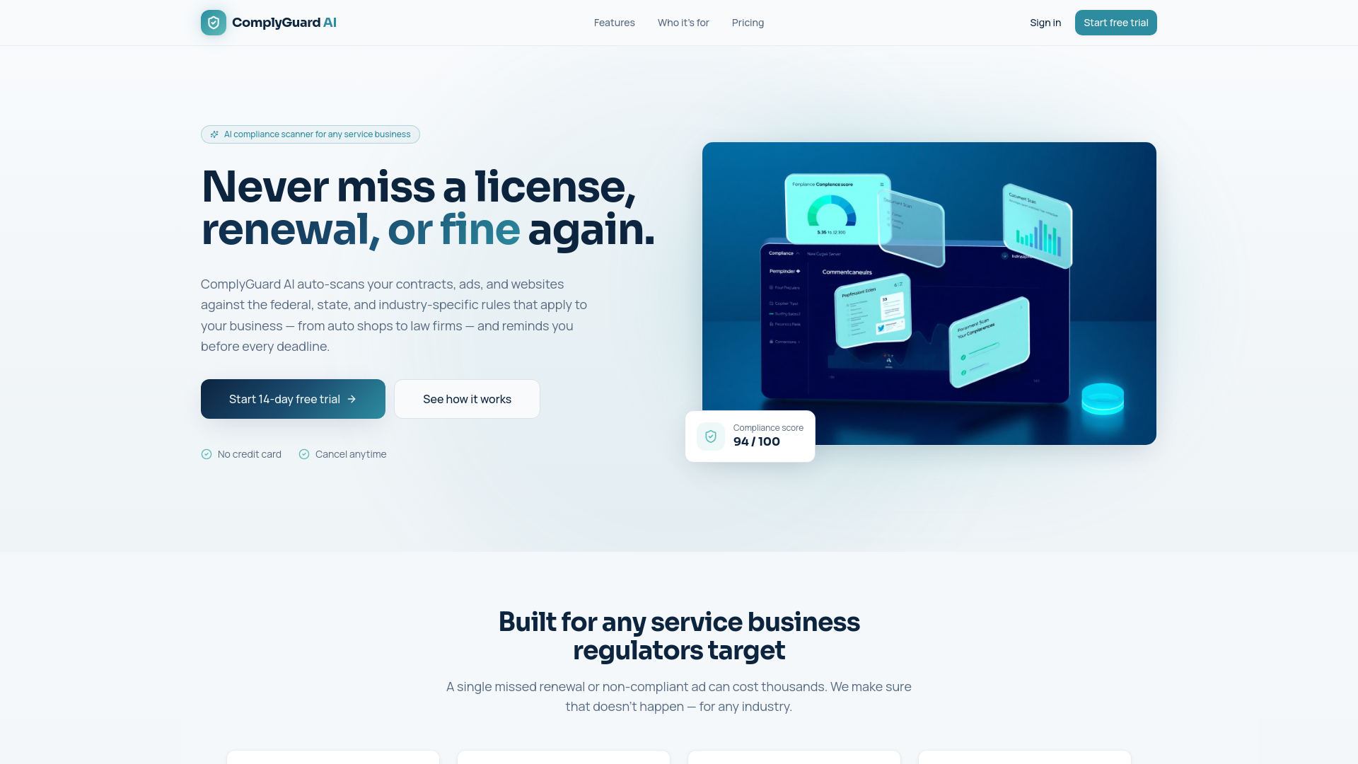 AI Compliance Guardian for Business gallery image