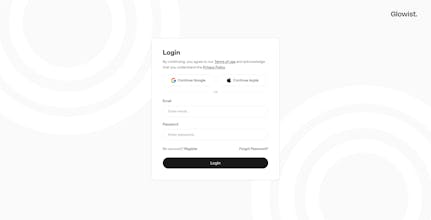 Glowist: Blog Website Template HTML gallery image