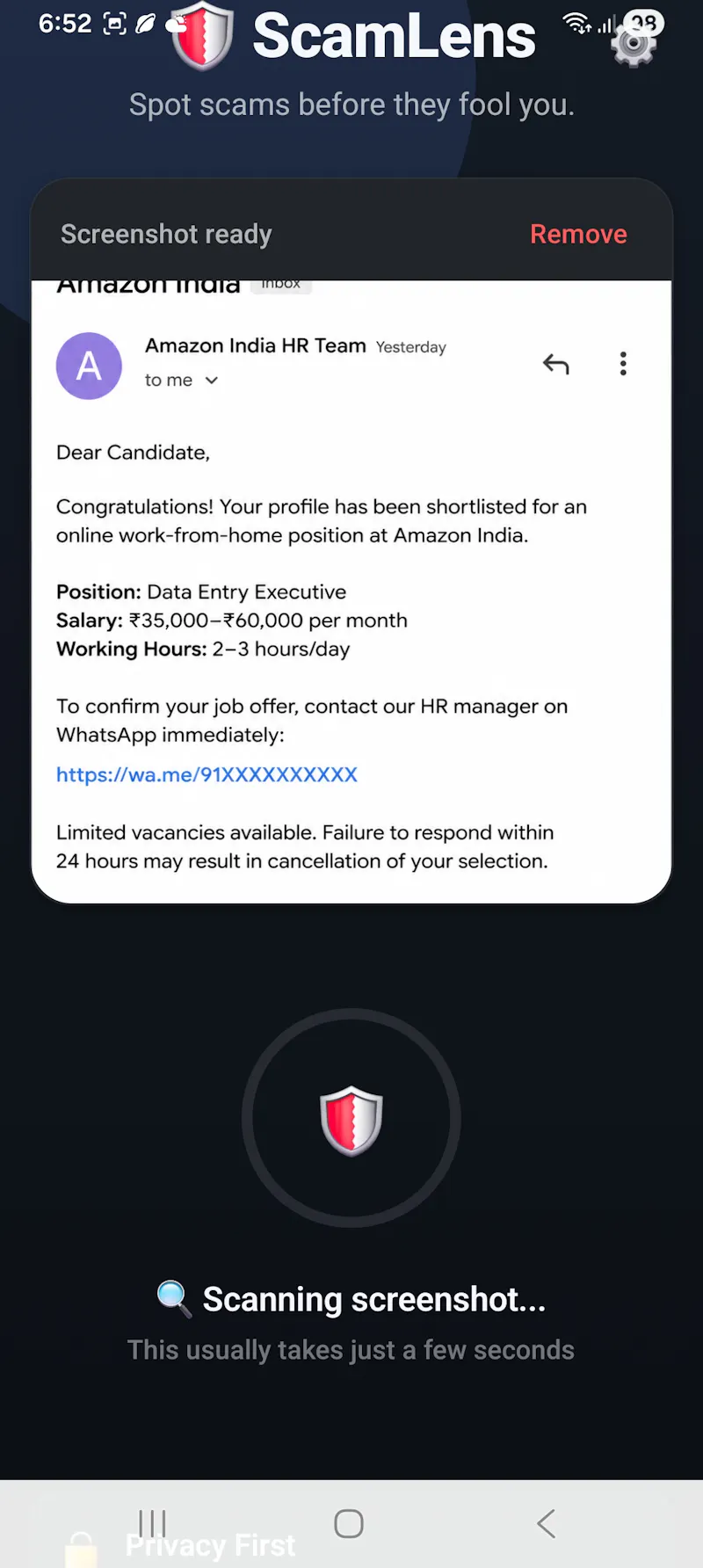 ScamLens  screenshot 6