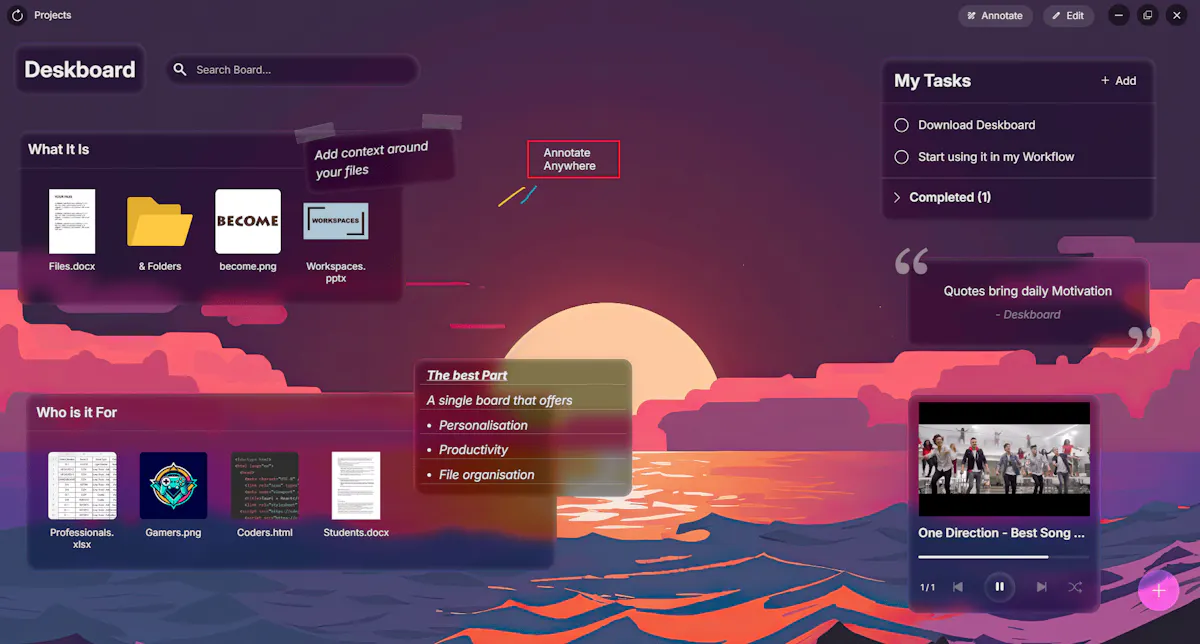 Deskboard