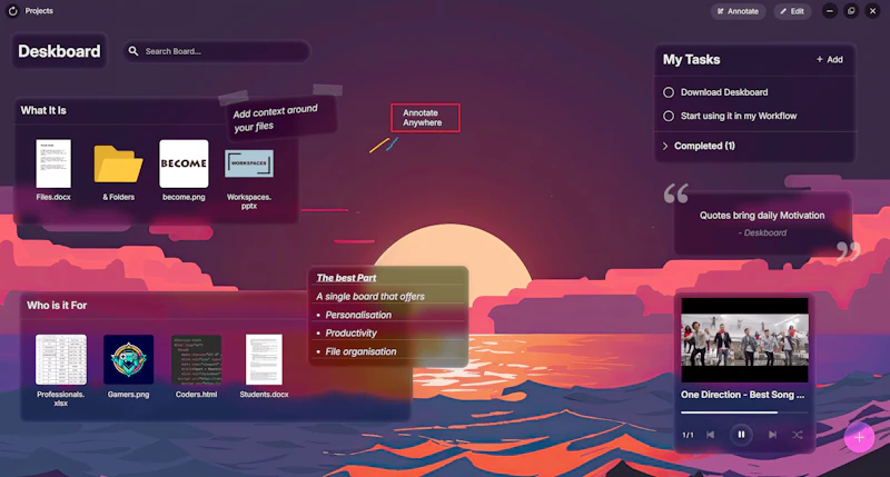 Deskboard screenshot 1