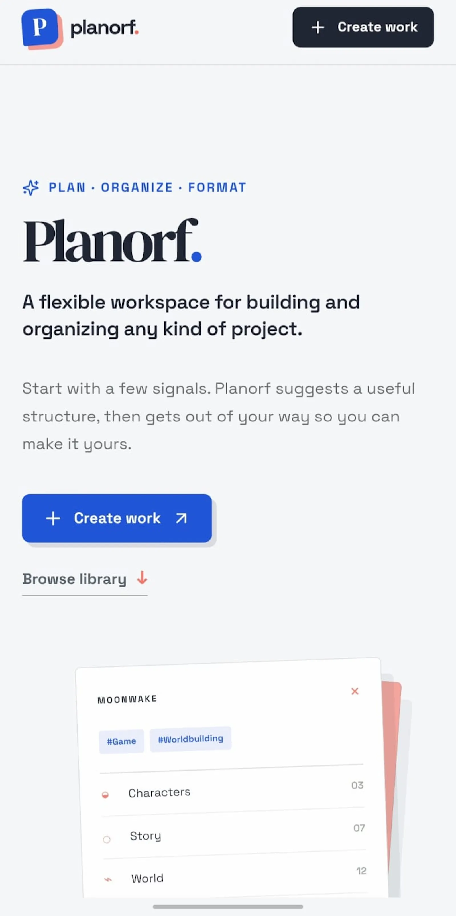 Planorf  screenshot 1