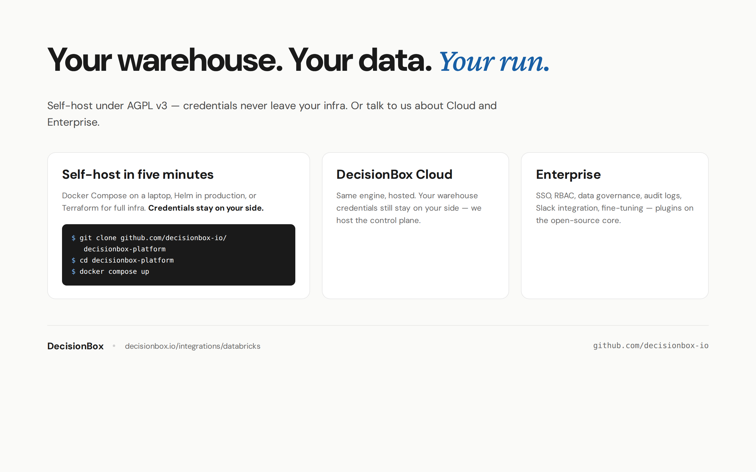 DecisionBox for Databricks gallery image