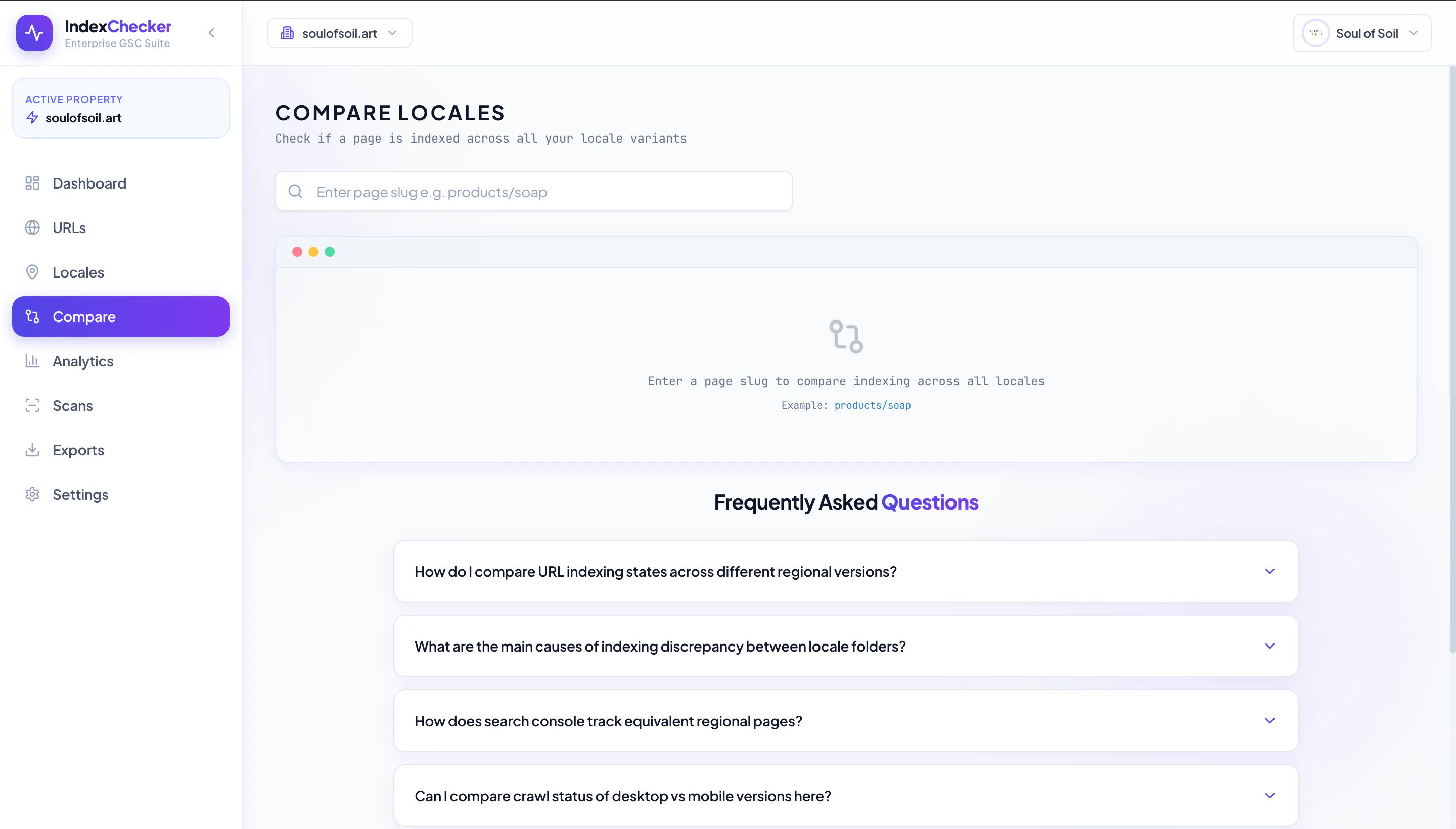 IndexChecker screenshot