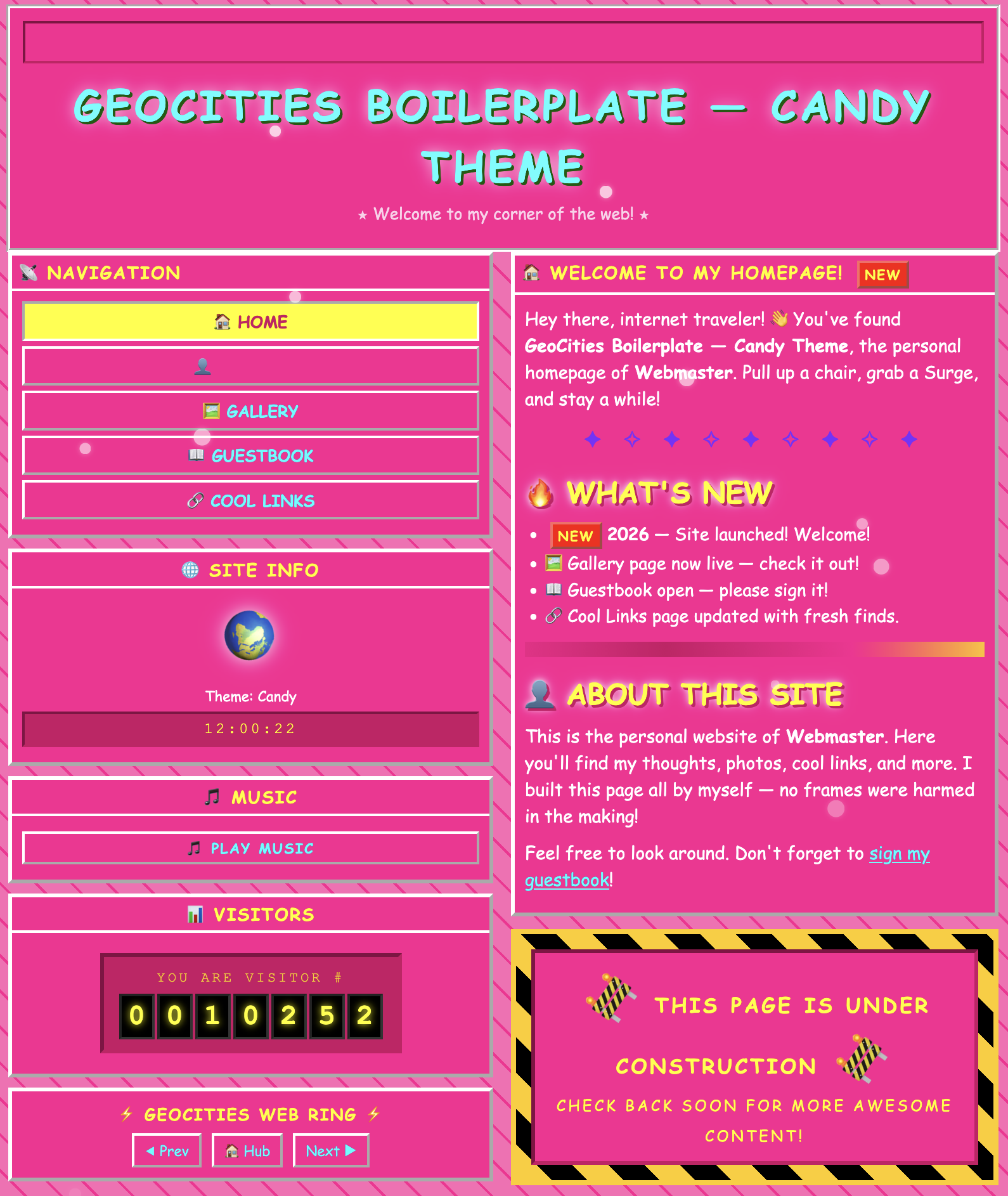 Geocities Boilerplate gallery image