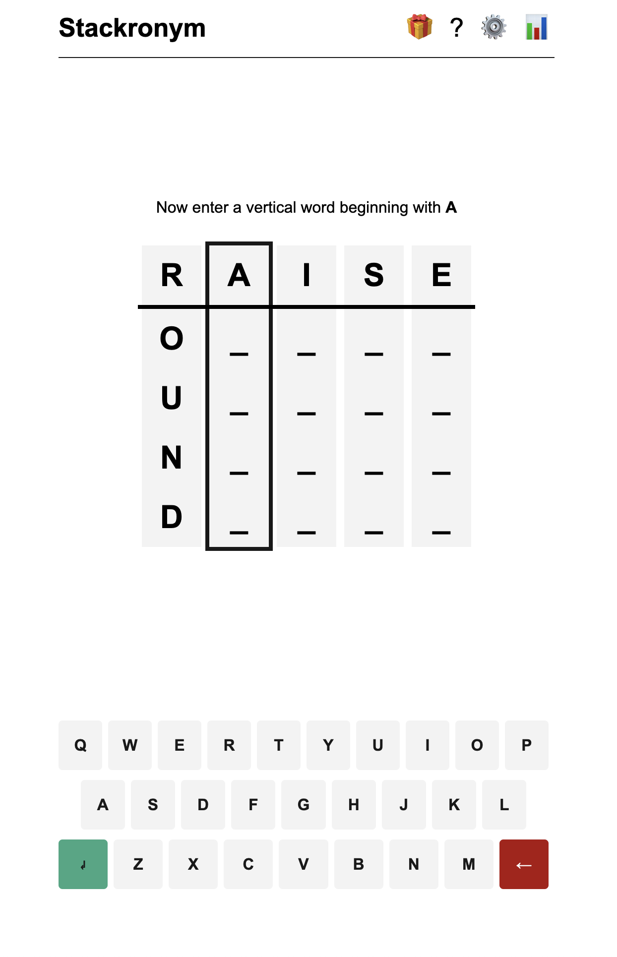 Stackronym! A new daily word game gallery image
